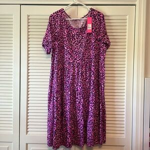 NWT Lilly Pulitzer Jodee Dress Purple Berry My Favorite Spot - XXL